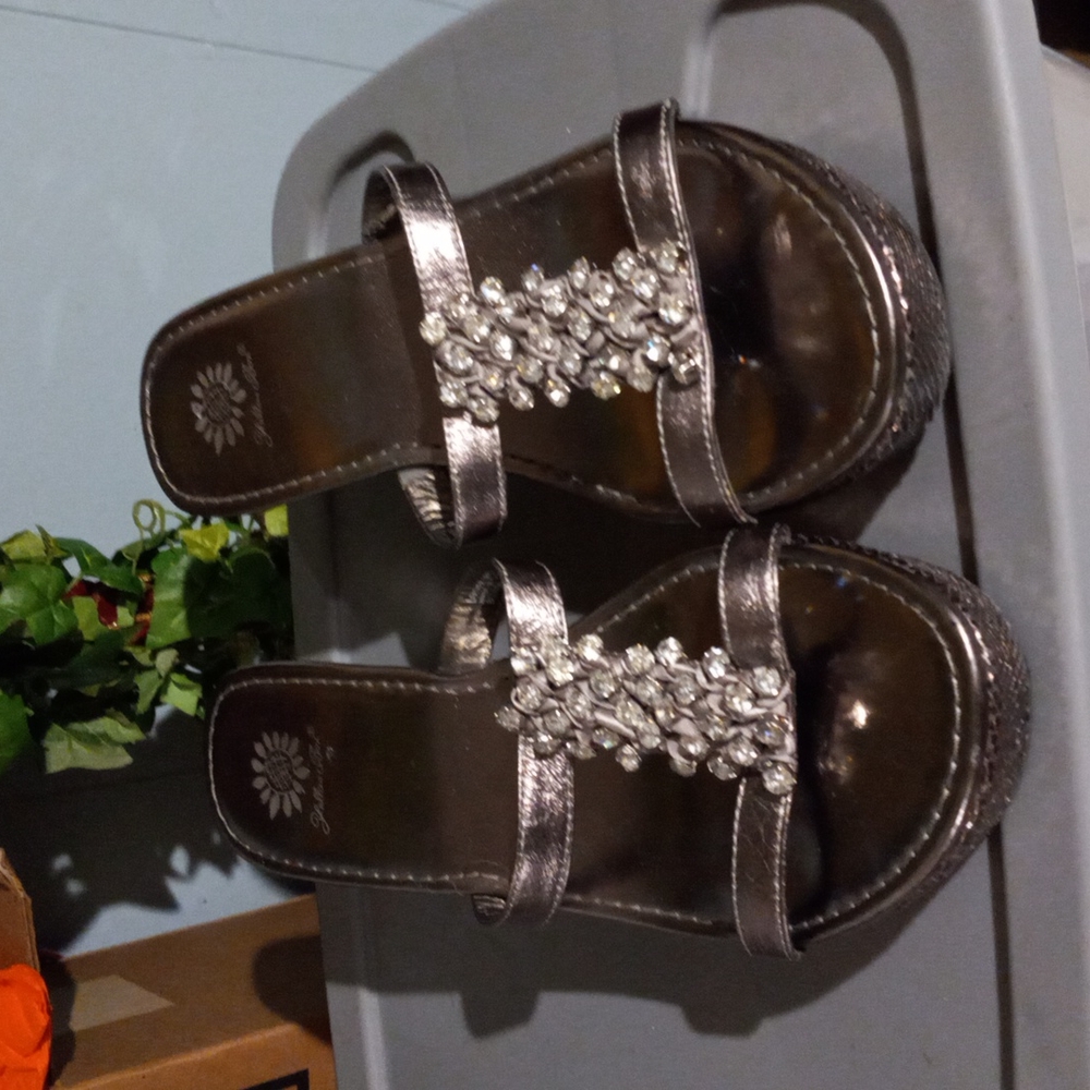 Elegant Silver Women's Sandals